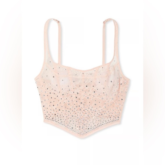 BNWT | Victoria’s Secret Sugar-Coated Rhinestone Corset Top - Picture 1 of 10